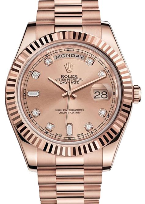 rolex day date ii president rose gold|rolex datejust everose gold price.